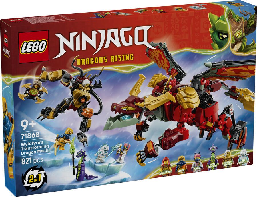 LEGO EGO Ninjago 71868 Wyldfyre's transformerende drakenmecha