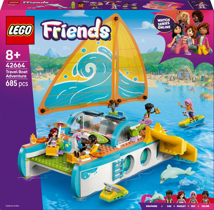 LEGO Friends Avontuurlijke Bootreis Bouw- en Speelset 42664