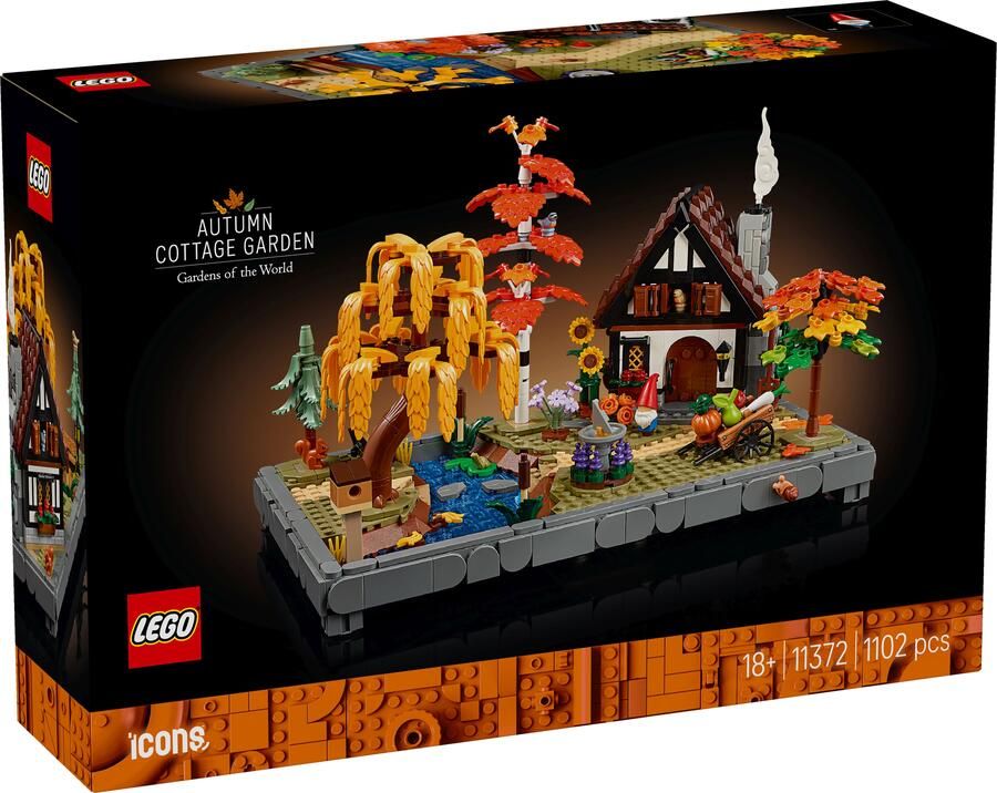 LEGO Icons Herfsttuin met Cottage Herfstdecoratie Bouwpakket 11372 - Foto 2
