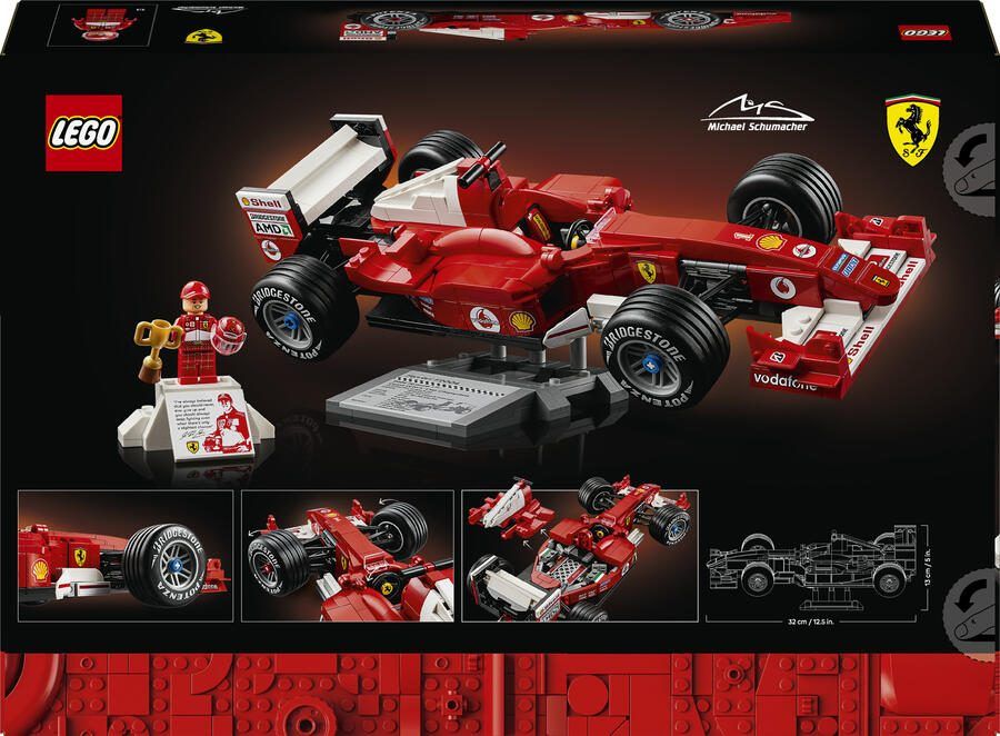 LEGO Icons Ferrari F2004 en Michael Schumacher Modelauto 11375 - Foto 2