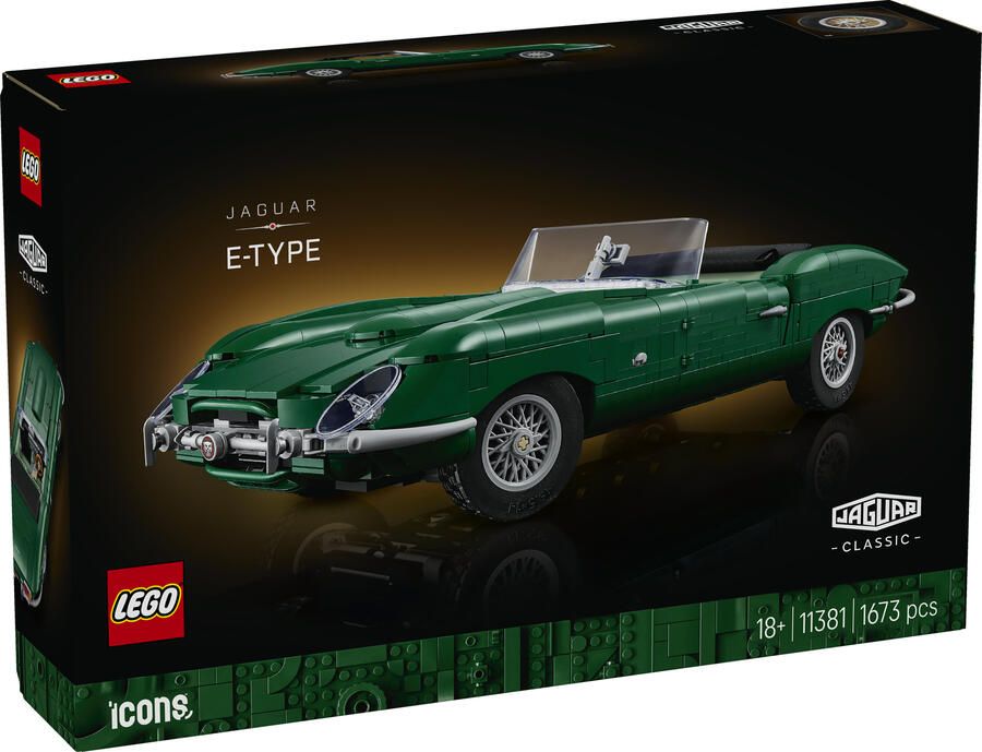 LEGO Icons Jaguar E-Type Klassieke Sportwagen Auto Bouwpakket 11381 - Foto 2