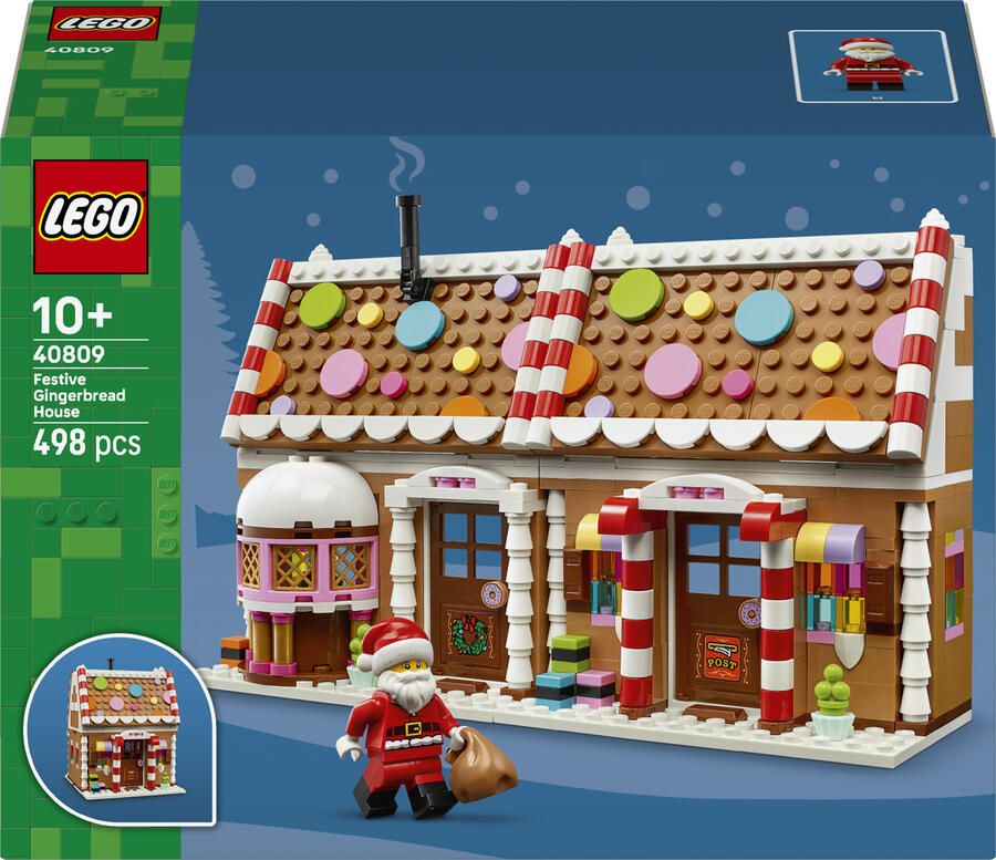 LEGO Seasons and Occasions Winters Peperkoekhuisje Kerst Speelgoed voor Kinderen 40809