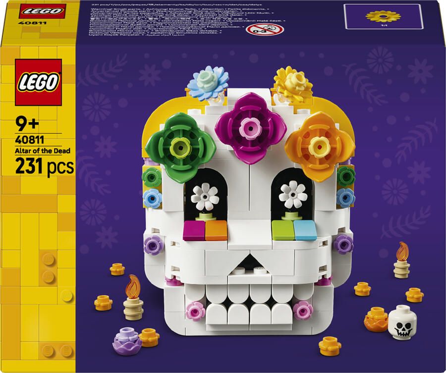 LEGO Seasons and Occasions Altaar van de Doden Día de los Muertos Schedel Bouwpakket 40811