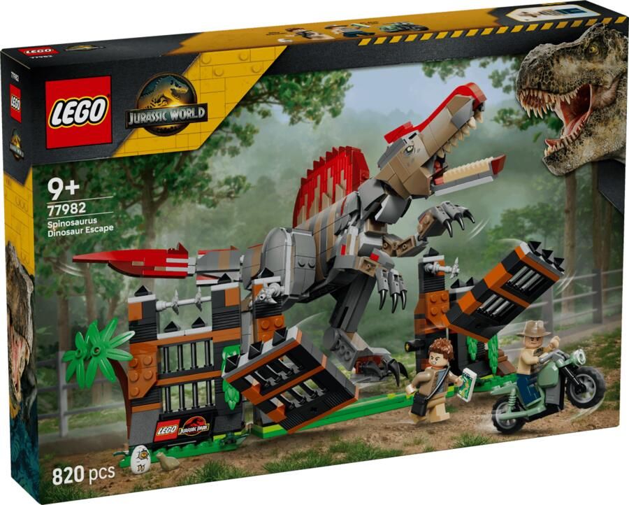 LEGO Jurassic World Spinosaurus Ontsnapping Speelgoed 77982