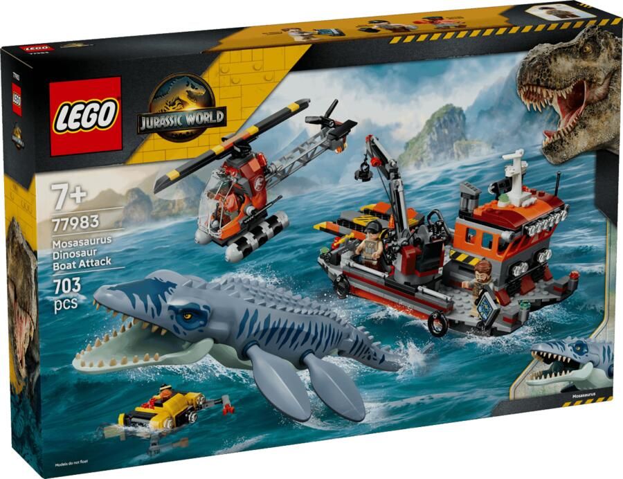 LEGO Jurassic World Mosasaurus Bootaanval Dinosaurus Speelgoed 77983