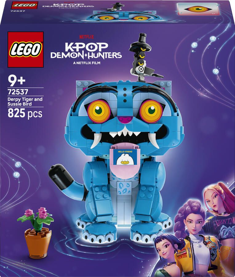 LEGO KPop Demon Hunters Derpy Tiger en Sussie Bird Dieren Speelgoed 72537