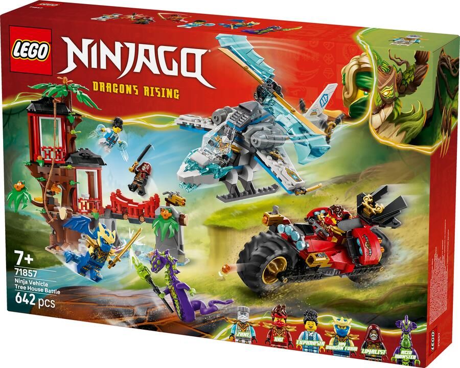 Lego Ninjago Ninjavoertuigen bij de boomhut 71857