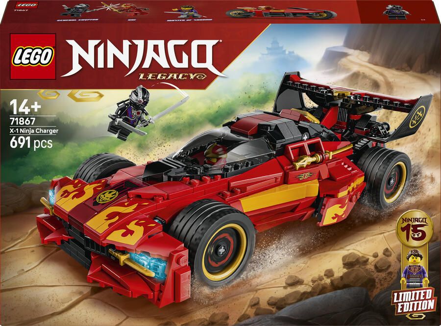 LEGO Ninjago 71867 15e jubileum van de X-1 ninja charger