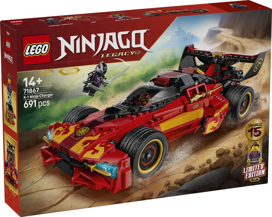 LEGO Ninjago 71867 15e jubileum van de X-1 ninja charger