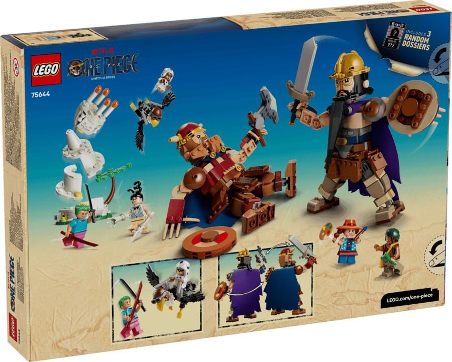 LEGO One Piece Dorry vs. Brogy – Reuzen van Kleine Gaarde 75644 Set