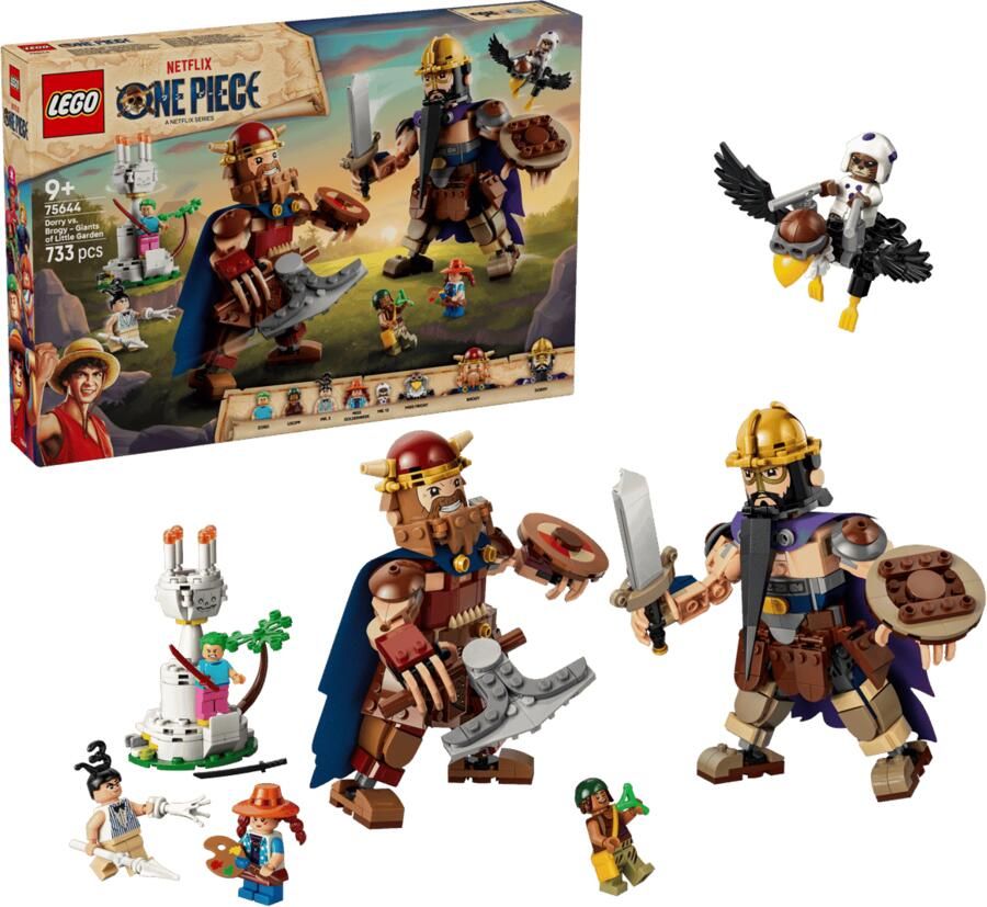 LEGO One Piece Dorry vs. Brogy – Reuzen van Kleine Gaarde 75644 Set
