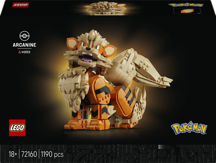 LEGO Pokémon Arcanine Pokémon Dieren Figuur Bouwpakket 72160 - Foto 2