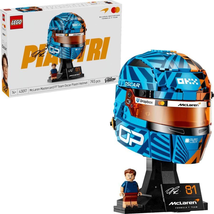 LEGO Editions Formula 1 McLaren Mastercard F1 Team Helm van Oscar Piastri Bouwpakket 43017