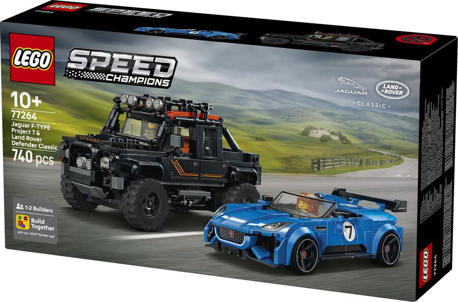 LEGO Speed Champions Jaguar Project 7 en Land Rover Defender Set 77264