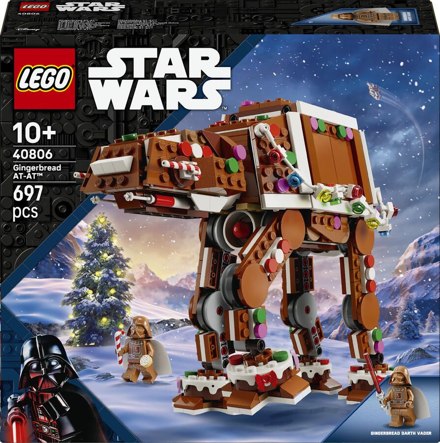LEGO Seasons and Occasions Star Wars Peperkoek AT-AT Walker Kerst Bouwpakket voor Kinderen 40806 - Foto 2