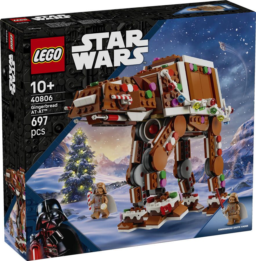 LEGO Seasons and Occasions Star Wars Peperkoek AT-AT Walker Kerst Bouwpakket voor Kinderen 40806