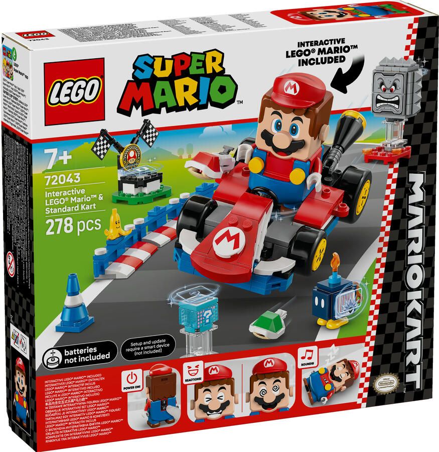 LEGO Super Mario Kart™ – Interactieve Mario™ en standaardkart 72043