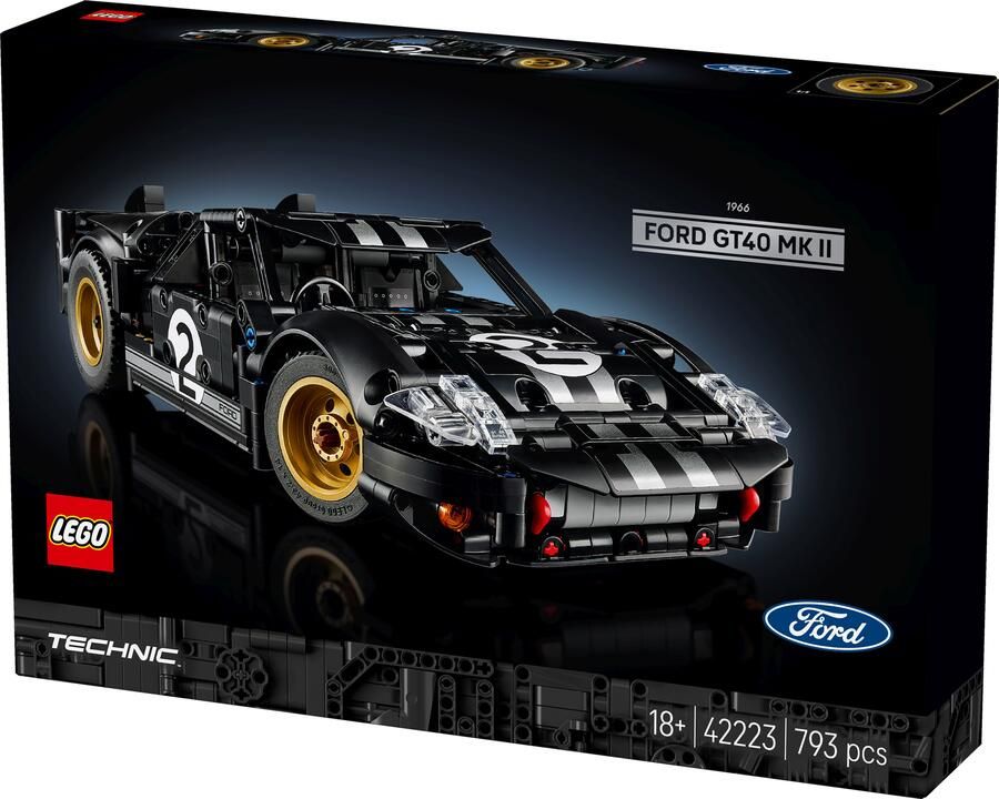 LEGO Technic 1966 Ford GT40 MKII Racewagen Auto Bouwpakket 42223