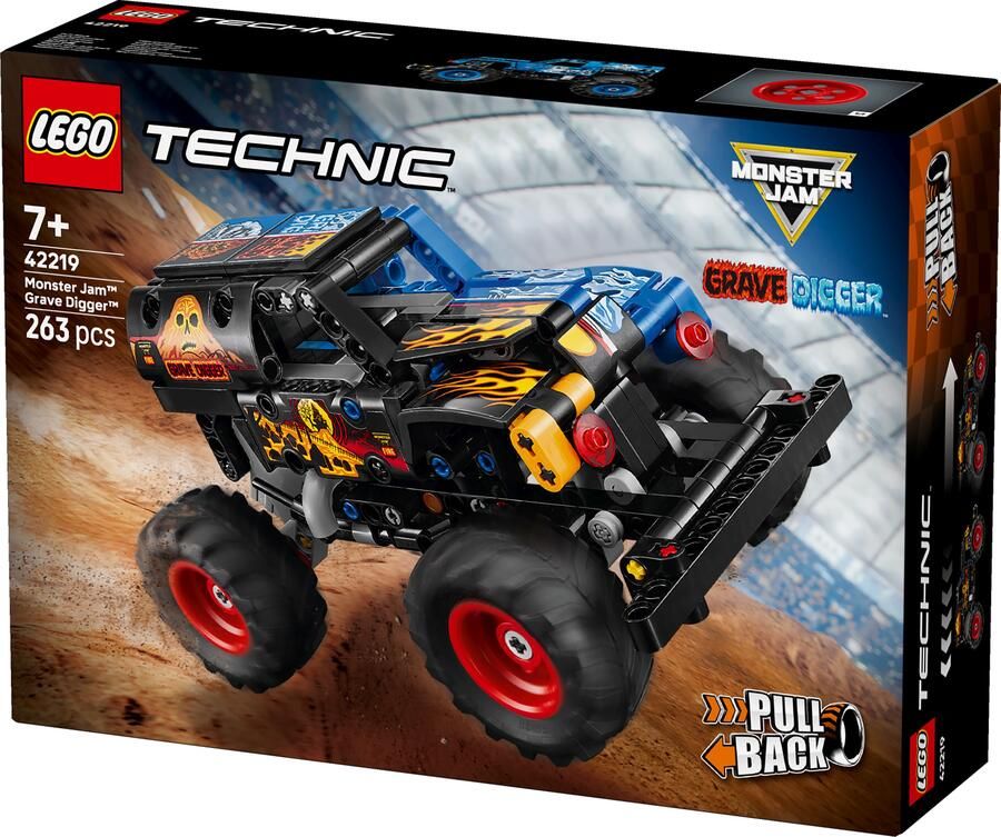 LEGO Technic Monster Jam™ Grave Digger™ vuur en ijs 42219