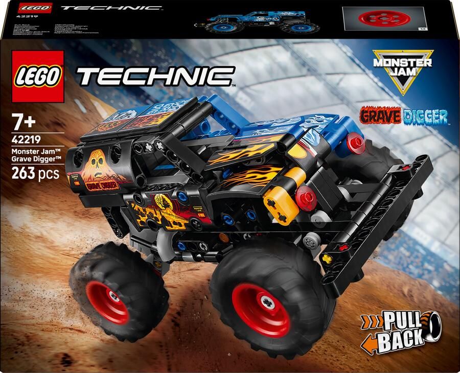 LEGO Technic Monster Jam™ Grave Digger™ vuur en ijs 42219