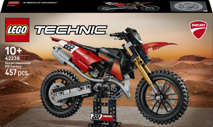 LEGO Technic Ducati Desmo450 MX Factory Motor Speelgoed 42238