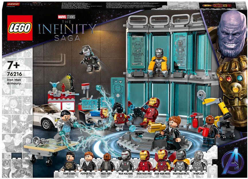 LEGO Marvel 76216 Iron Man wapenkamer