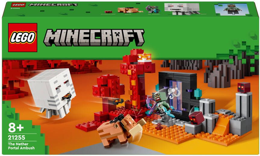 LEGO Minecraft21255 Hinderlaag bij het Nether-portaal