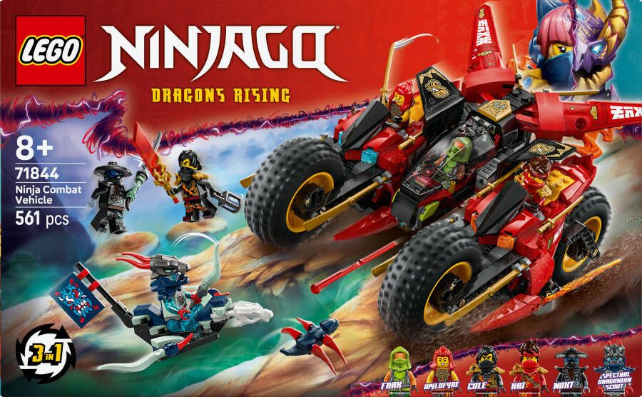 LEGO Ninjago Ninja Strijdvoertuig 3-in-1 Speelset 71844 - Foto 2