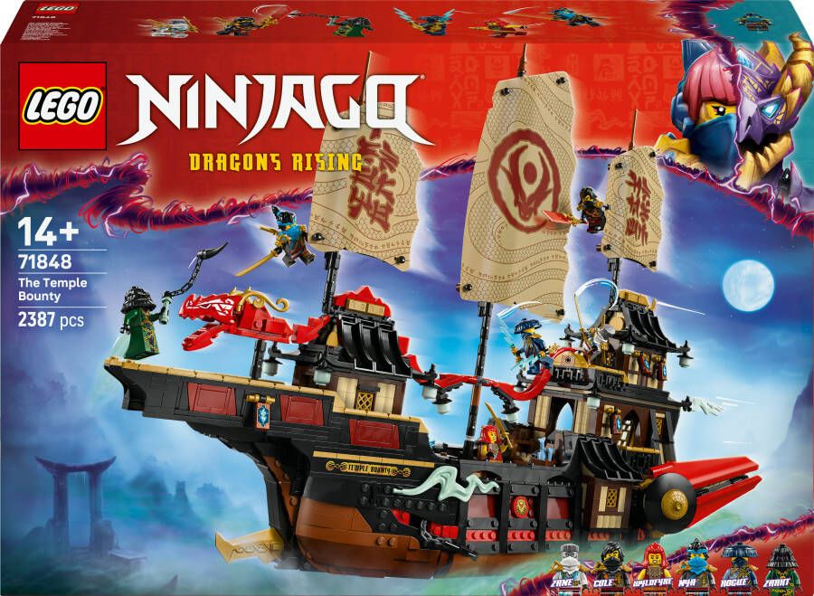 LEGO Ninjago De Tempel Bounty Schip Bouwset 71848