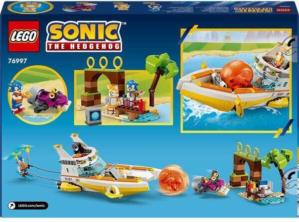 LEGO Sonic the Hedgehog Tails' avonturenboot Boot Speelgoed voor Kinderen 76997