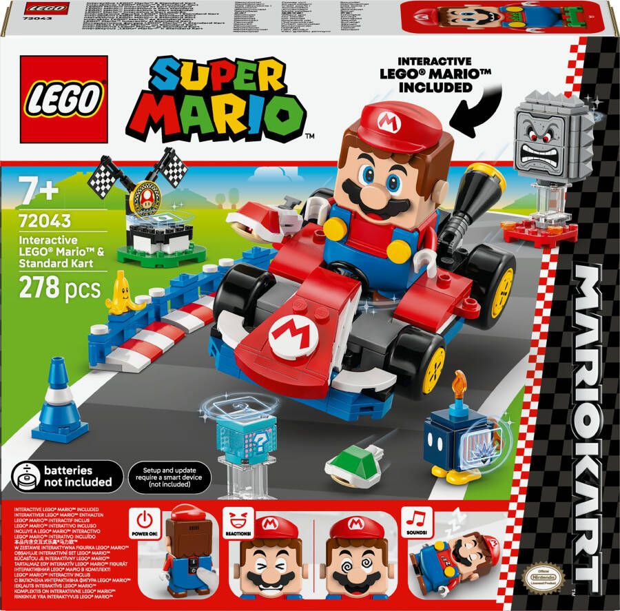 LEGO Super Mario Kart™ – Interactieve Mario™ en standaardkart 72043 - Foto 2