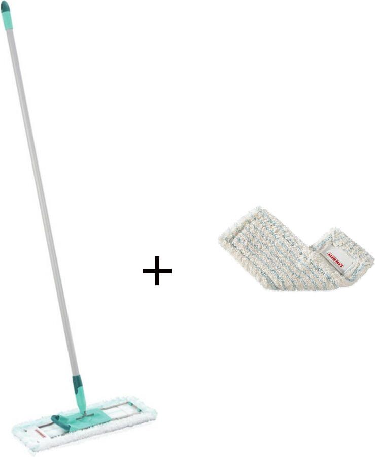 Leifheit vloerwisser hausrein (overtrek micro duo) + Hausrein vloerwisserovertrek cotton plus