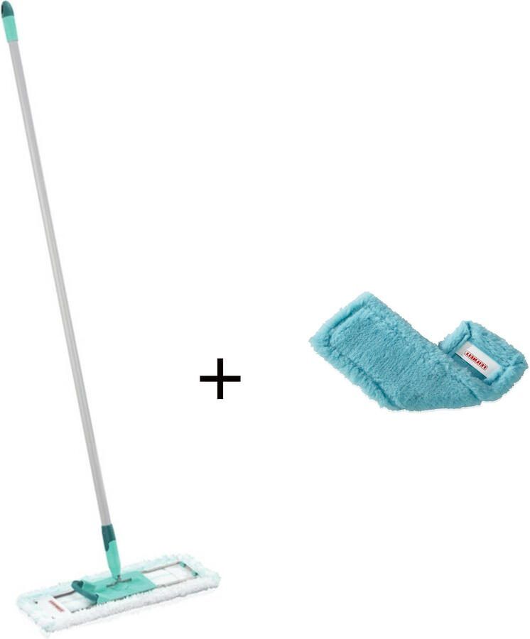 Leifheit vloerwisser hausrein (overtrek micro duo) + Hausrein vloerwisserovertrek droog