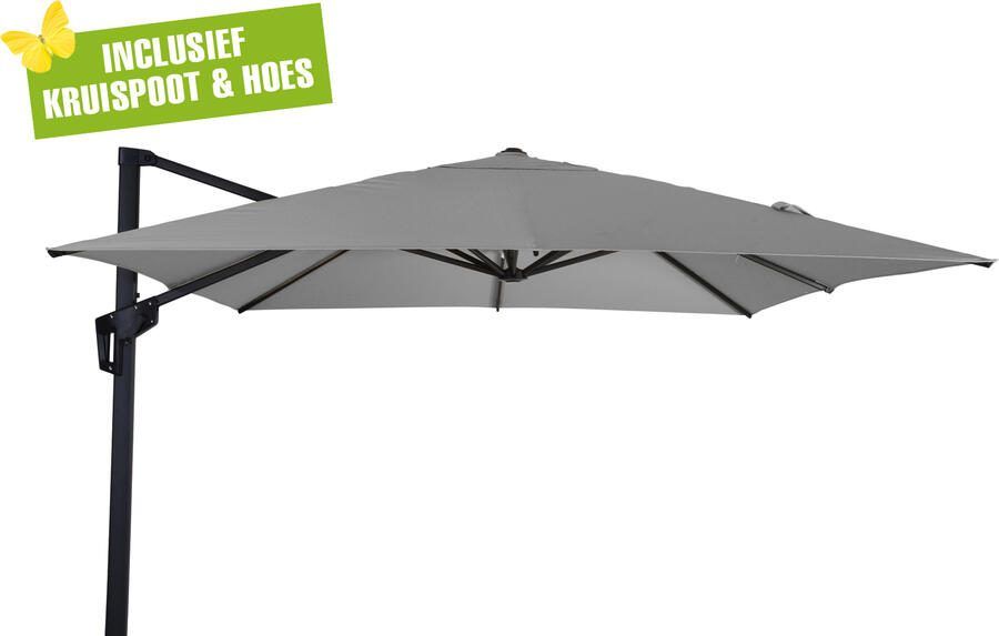 Lesli Living Libra zweefparasol 2 5x2 5 m antraciet