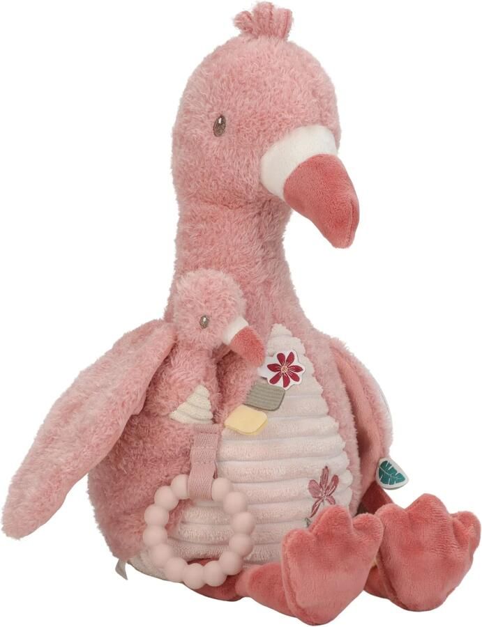 Little Dutch activiteitenknuffel flamingo roze safari friends