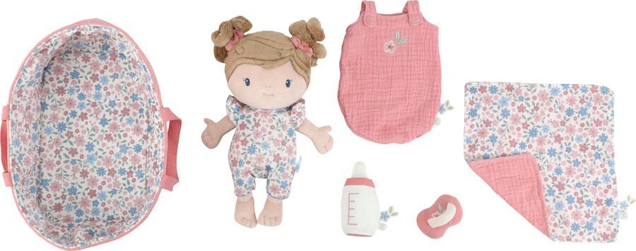 Little Dutch babypop in mandje Ros GRS