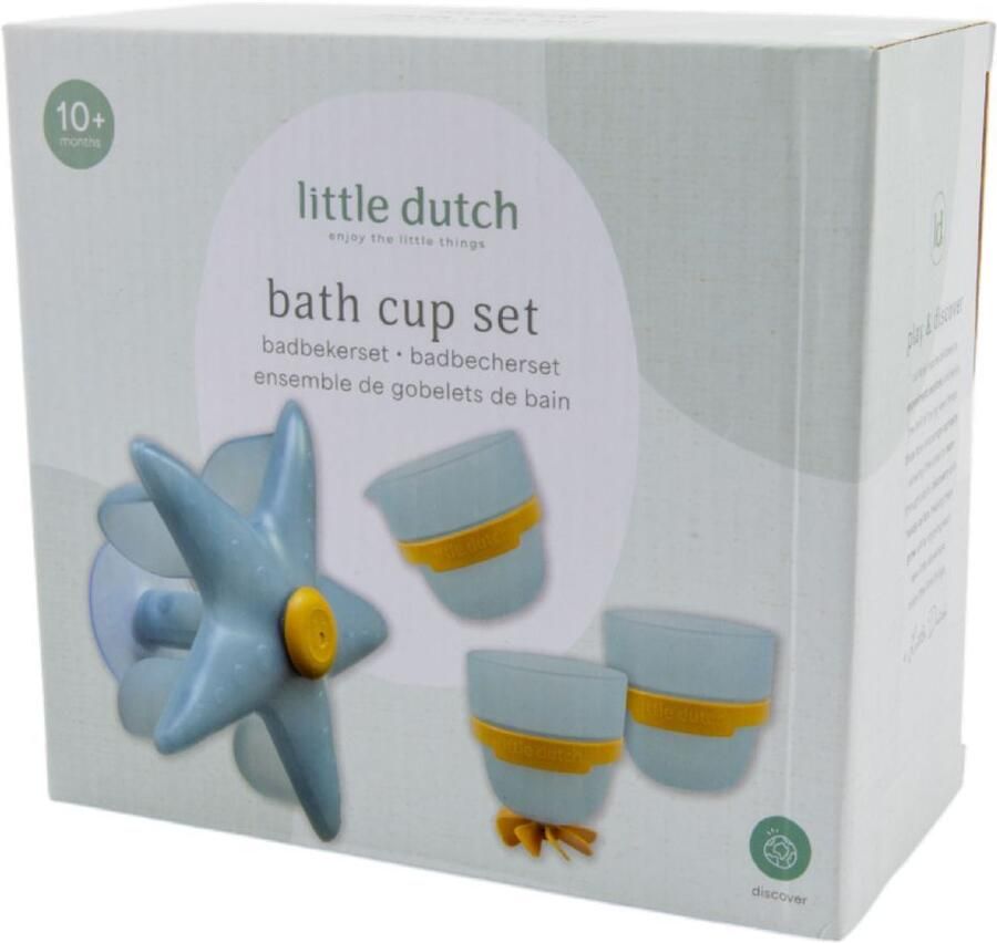 Little Dutch badwand bekers zeester