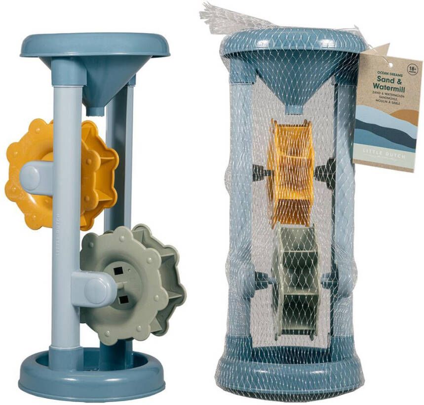 Little Dutch ocean dreams zand watermolen blauw