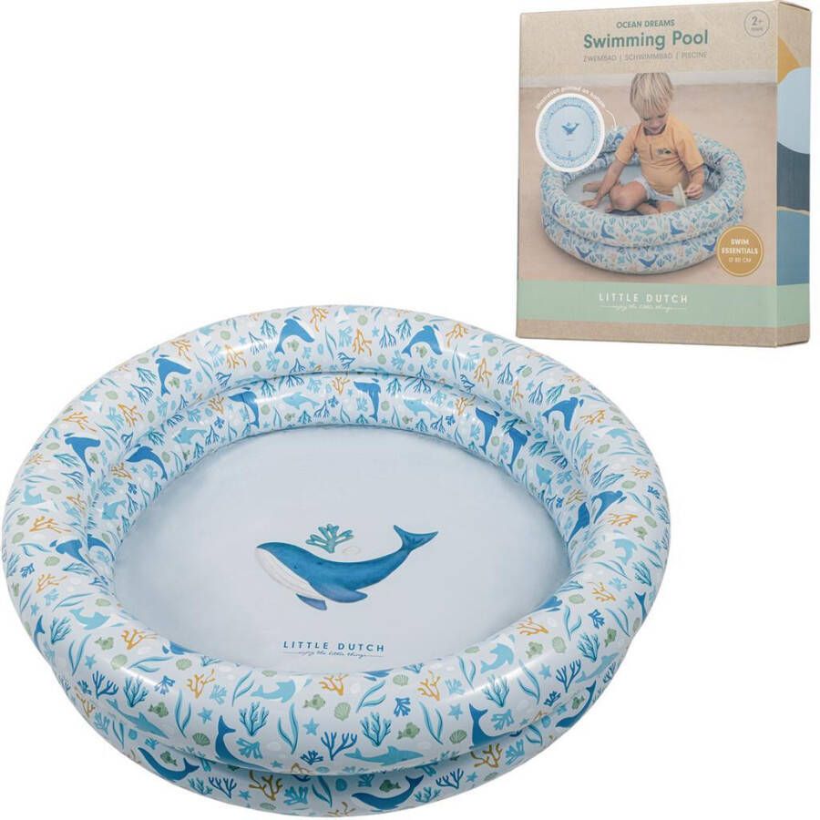 Little Dutch Zwembad 80 cm Ocean Dreams Blauw