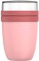 Mepal – Isoleer lunchpot Ellipse – houdt je eten 6-8 uur warm en 12 uur koud – Nordic pink – 2 compartimenten – Soep beker to go – Yoghurt beker muesli thermos lunchbox - Thumbnail 2