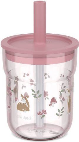 Mepal kinderglas Mio 250 ml met rietje Little Dutch fairy garden