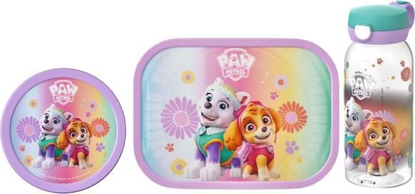 Mepal 3-delige lunchset campus Paw Patrol girls lunchbox + fruitbox + drinkfles met flipdop