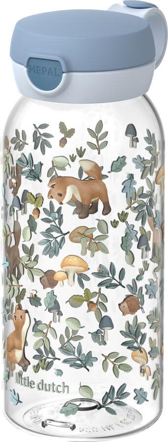 Mepal campus drinkfles met flipdop 600 ml Little Dutch forest friends