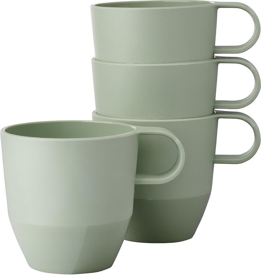 Mepal Set van 4 mokken silueta 300 ml nordic sage