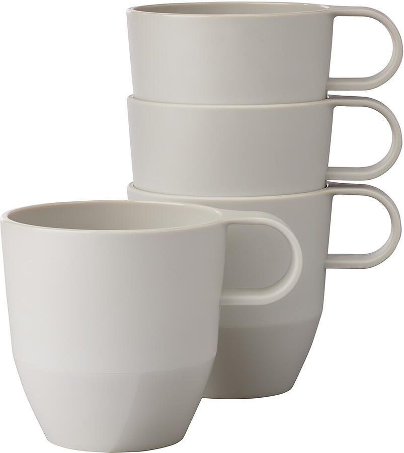 Mepal Set van 4 mokken silueta 300 ml nordic white