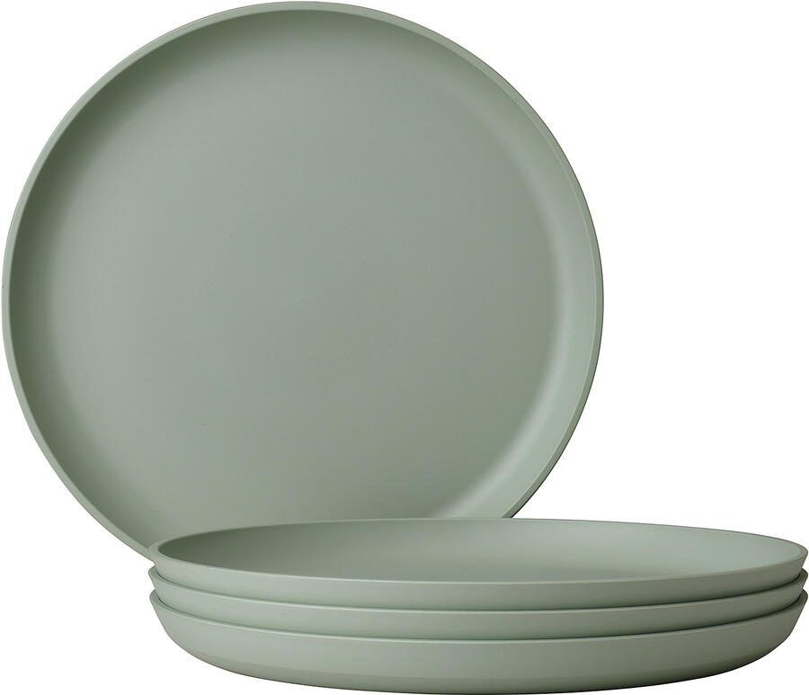 Mepal Set van 4 ontbijtborden silueta 230 mm nordic sage