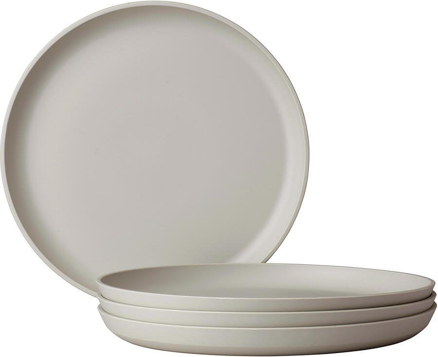 Mepal Set van 4 ontbijtborden silueta 230 mm nordic white
