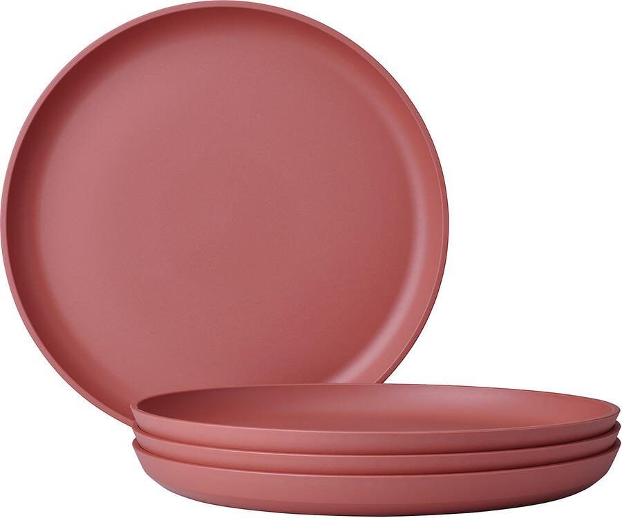 Mepal Set van 4 ontbijtborden silueta 230 mm vivid mauve