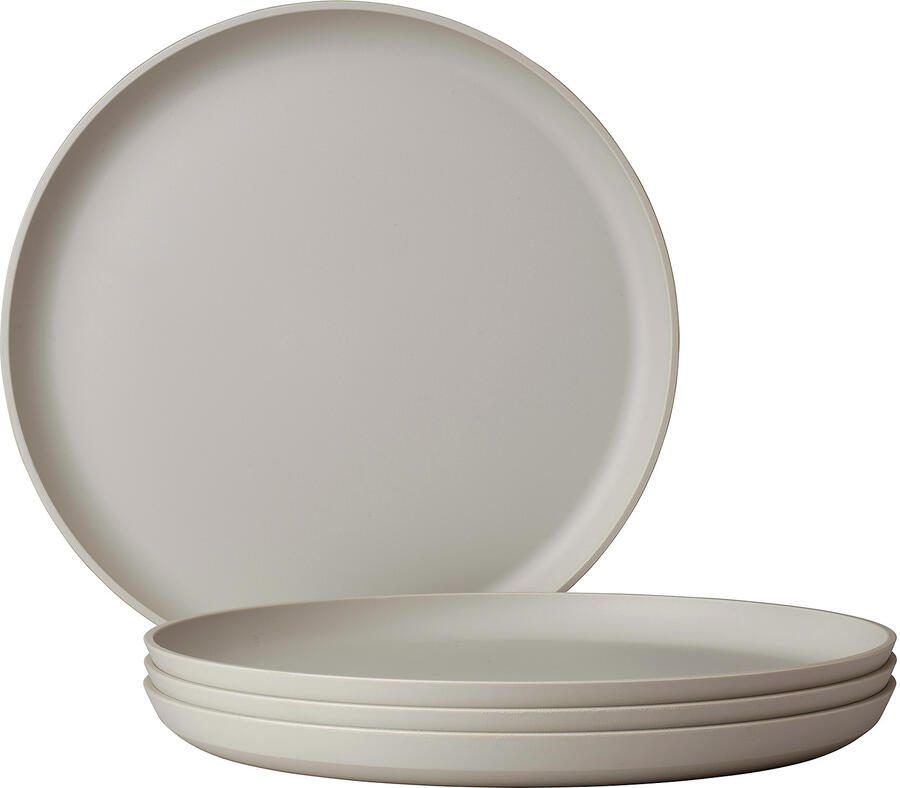 Mepal Set van 4 platte borden silueta 260 mm nordic white