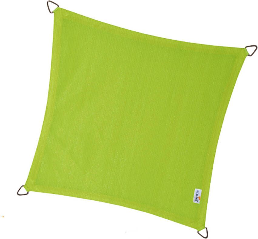 Nesling Coolfit schaduwdoek vierkant lime groen 5 x 5 x 5 meter - Foto 2